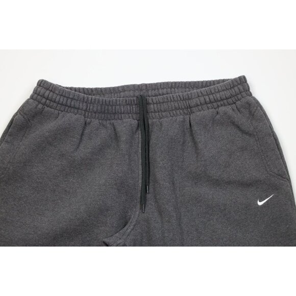 Vtg Y2K Nike Mens 2XL Travis Scott Mini Swoosh Wide Leg Sweatpants Pants Gray - Picture 2 of 14